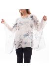 GRANDE TAILLE TUNIQUE VOILAGE IMPRIMEE GT1016