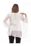GRANDE TAILLE TUNIQUE VOILAGE IMPRIMEE GT1016