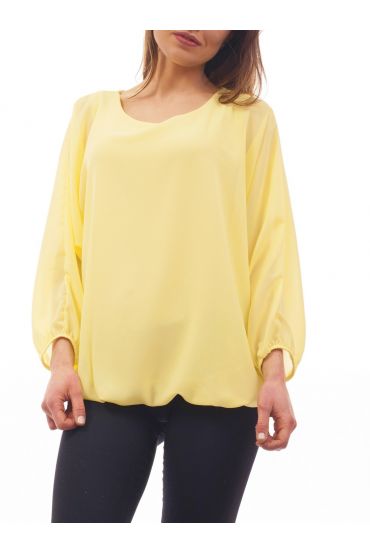 BLUSE CLOAKING DOUBLEE S9035 GELB