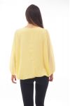 BLOUSE VOILAGE DOUBLEE S9035 JAUNE