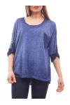 T-SHIRT LACE MARINE S7040