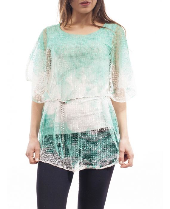 TUNIC S9073 PASTEL GREEN