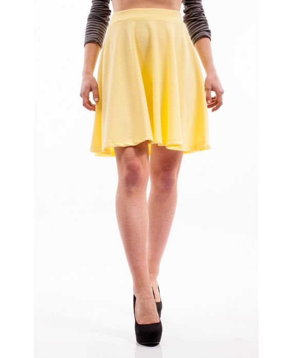 JUPE COURTE S9070 JAUNE