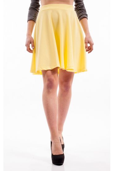 JUPE COURTE S9070 JAUNE