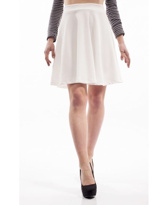 JUPE COURTE S9070 BLANC