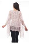 PRINTED TUNIC S9077 ROSE