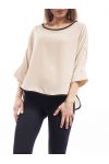 TOP BI-colore S9085 BEIGE