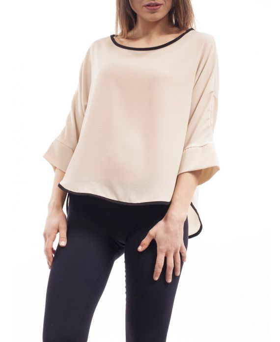 TOP BI-colore S9085 BEIGE