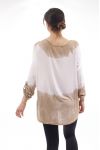 T-SHIRT EFFECT DELAVE PRINTS S9072 TAUPE