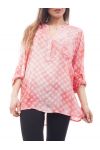 TUNIQUE SEQUIN LOSANGE S9064 CORAIL