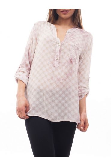 TUNIEK PAILLETTEN DIAMANT-S9064 ROZE