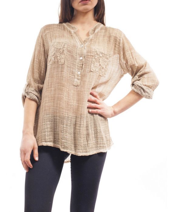 TUNIEK EMPIECEMENT KANT S9101 TAUPE
