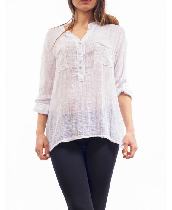 TUNIC LACE S9101 WHITE