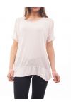BARE SHOULDERS T-SHIRT S9057 ROSE