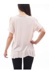 BARE SHOULDERS T-SHIRT S9057 ROSE