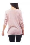 T-SHIRT DETAILS ARGENTE S9093 ROSE
