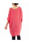 BARE SHOULDERS TUNIC S9113 CORAL