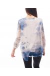 TUNIC FEATHERS S9108 BLUE