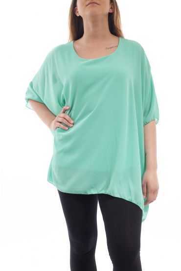 PLUS SIZE TUNIC GT1070 PASTEL GREEN
