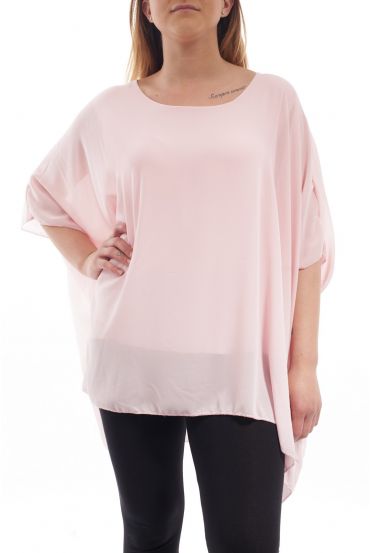 PLUS SIZE TUNIC GT1070 ROSE