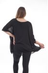 PLUS SIZE TUNIC GT1070 BLACK