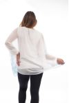 PLUS SIZE PRINTED TUNIC GT1025 BLUE
