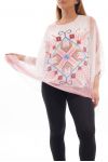 PLUS SIZE PRINTED TUNIC GT1025 CORAL