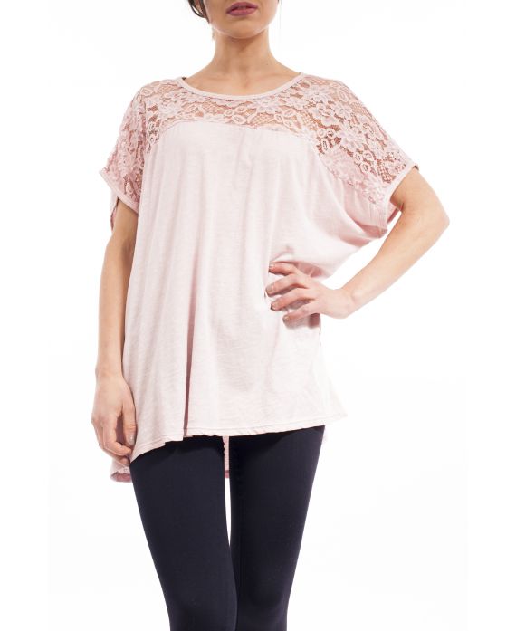 TUNIC PAILLETTES S9121 ROSE