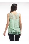 TOP in PIZZO S9134 VERDE PASTELLO