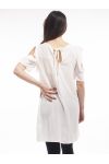 TUNIC BAR SHOULDERS S9135 WHITE