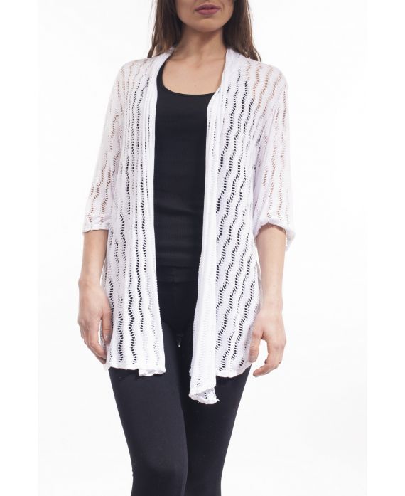 GILET AJOUE S9138 BLANC