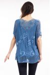 TOP AJOURE ENCAJE S9139 AZUL