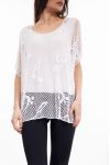 TOP AJOURE ENCAJE S9139 BLANCO