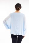 PRINTED TOP S9149 BLUE