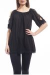 TUNIQUE BRODERIE S9151 NOIR