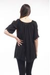 TUNIQUE BRODERIE S9151 NOIR