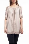 TUNIQUE BRODERIE S9151 TAUPE