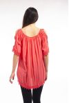 TUNIQUE BRODERIE S9151 CORAIL
