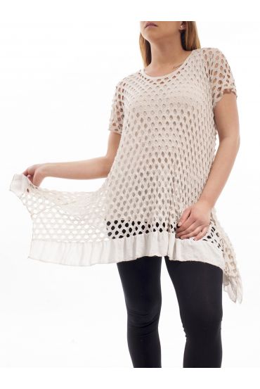 PLUS SIZE 2 SET PIECES GT1053 BEIGE