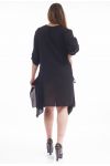 GRANDE TAILLE ROBE TUNIQUE 2 POCHES GT1040 NOIR