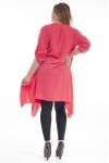 GRANDE TAILLE ROBE TUNIQUE 2 POCHES GT1040 CORAIL
