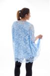 GRANDE TAILLE ENSEMBLE 2 PIECES DENTELLE GT1041 BLEU
