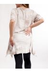GRANDE TAILLE T-SHIRT ETOILE GT1037 BEIGE