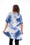 GRANDE TAILLE T-SHIRT ETOILE GT1037 BLEU