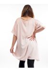 PLUS SIZE TUNIC SLEEVES LACE GT1031 ROSE