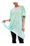 GRANDE TAILLE TUNIQUE EPAULES DENTELLES GT1031 VERT