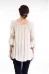 TUNIQUE MANCHES DENTELLES S9145 BEIGE