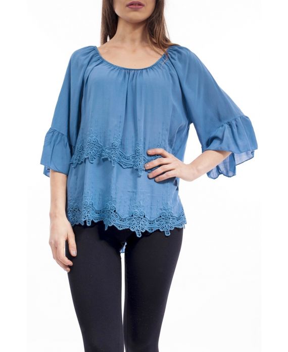 CAMICETTA BRODEE S9144 BLU