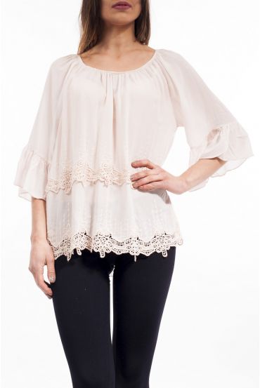 CAMICETTA BRODEE S9144 ROSA
