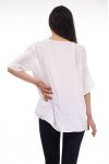 BAR SHOULDER TOP LACE S9157 WHITE